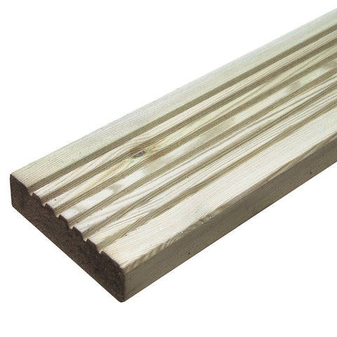 Redwood Grooved Tanalised Decking 32mm x 125mm NOM* Redwood Grooved Tanalised Decking 32mm x 125mm NOM*