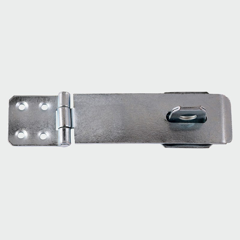 Safety Pattern Hasp and Staple 115mm (4 1/2") Zinc Plated Safety Pattern Hasp and Staple 115mm (4 1/2") Zinc Plated