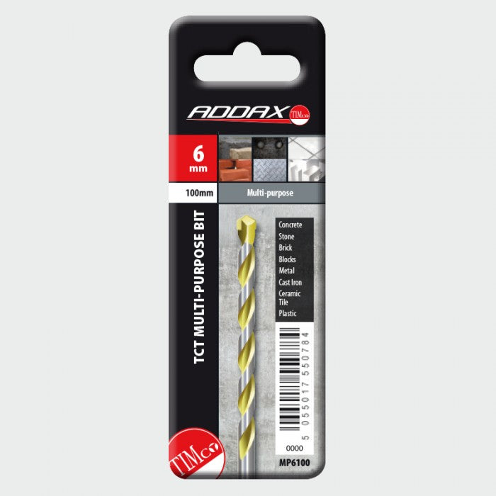 Addax TCT Multi-purpose Drill Bit 5.5 x 150 Addax TCT Multi-purpose Drill Bit 5.5 x 150